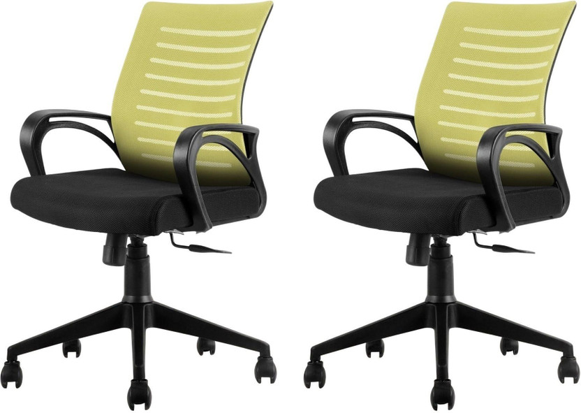 MAESTRO SEATING SYSTEMS Home & Office Mesh Chair with Fixed Handles -Comfortable Desk Chair Office Chair Mesh Office Arm Chair(Green, Set of 2, DIY(Do-It-Yourself))