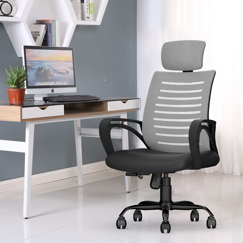 CELLBELL Desire C104 High Back Fabric, Mesh Office Executive Chair(Grey, DIY(Do-It-Yourself))