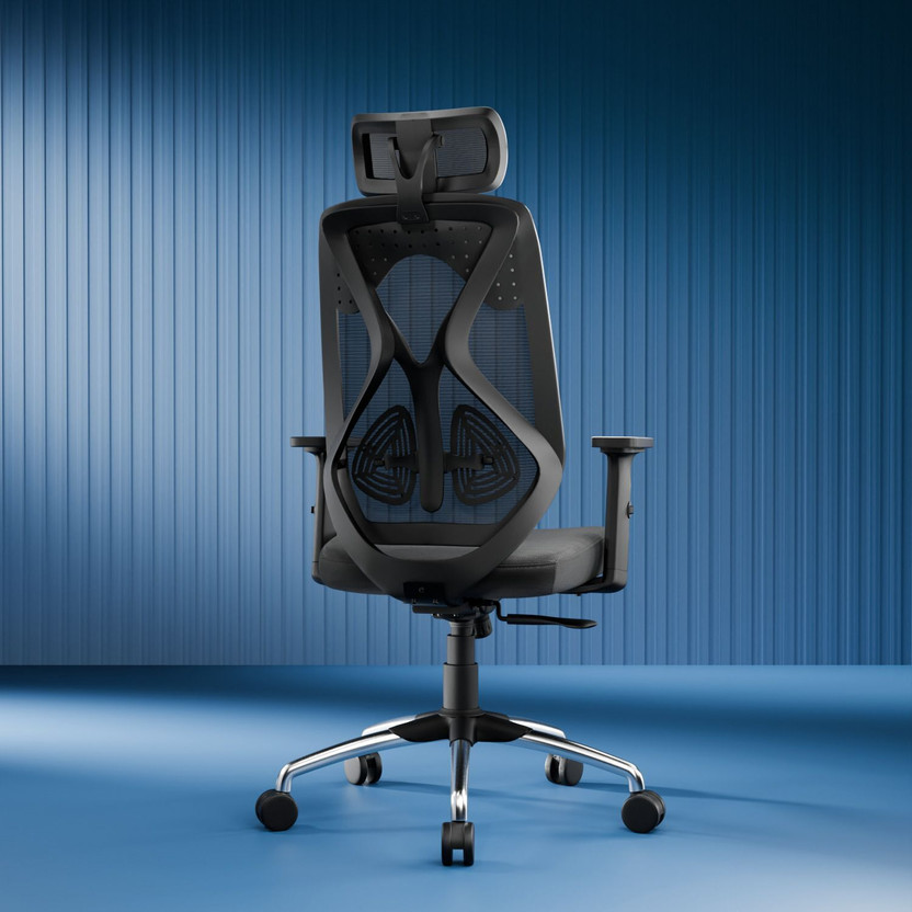 Vergo Transform Prime High Back Ergonomic Chair, 2D Armrests, Metal Base, Home, Study Mesh Office Adjustable Arm Chair(Black, DIY(Do-It-Yourself))