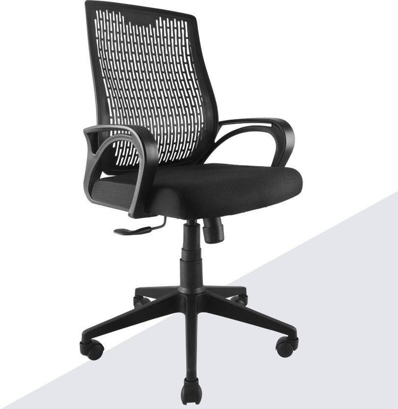 ASTRIDE Airsense Mid Back Office Chair for Work from Home/Study, Tilt Lock Mesh Office Executive Chair(Black, Optional Installation Available)