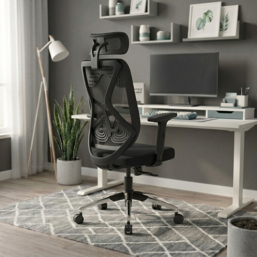 GREEN SOUL Zodiac Lite High Back Ergonomic Chair|Home, Office, WFH|1D Armrest|Premium Mesh Office Adjustable Arm Chair(Black, DIY(Do-It-Yourself))
