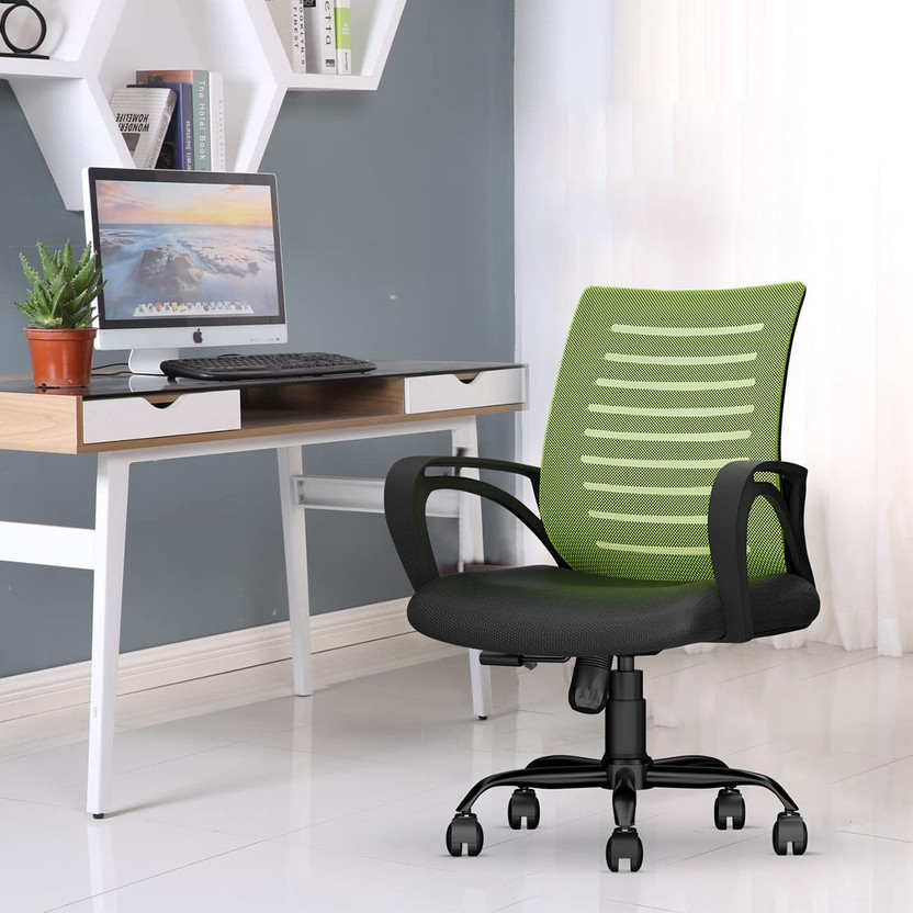 CELLBELL Desire C104 Mid Back Comfortable Fabric Office Executive Chair(Green, DIY(Do-It-Yourself))