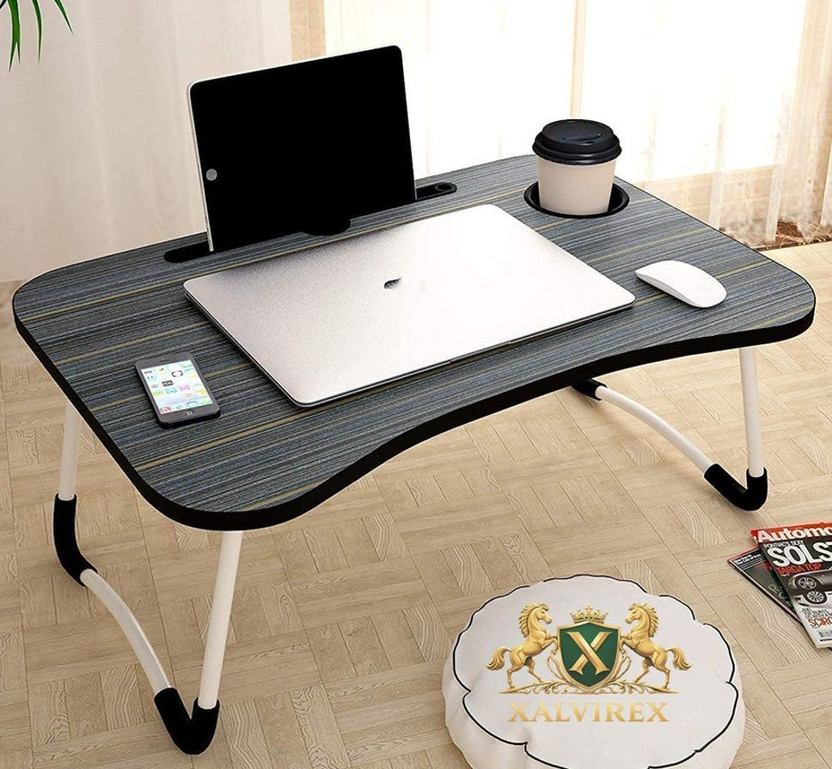 XALVIREX BLACK LINE1 Plastic Study Table(Free Standing, Finish Color - BLACK LINE, Pre-assembled)