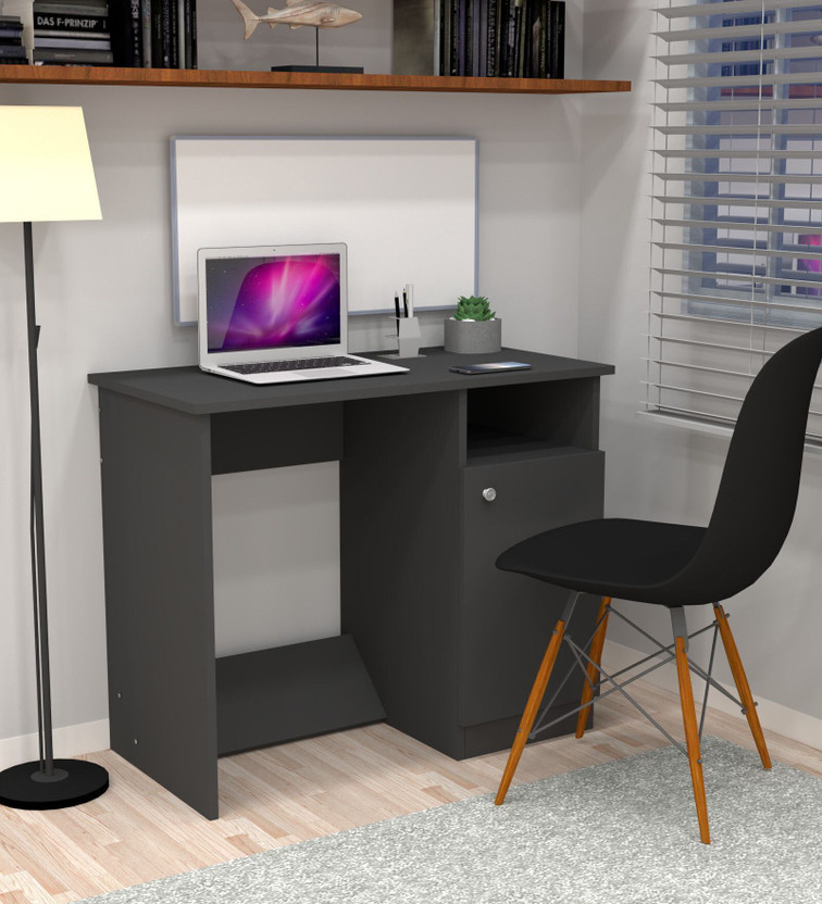 SPECIALITY PANELS Reading Writing Multipurpose Table Desk with storage Termite resistance Engineered Wood Study Table(Free Standing, Finish Color - Grey, DIY(Do-It-Yourself))