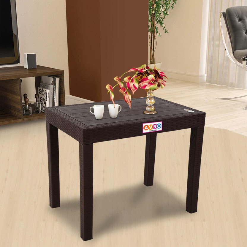 AVRO furniture AVRO Nexa Plastic Table, Study Table for Office Home Plastic Study Table(Free Standing, Finish Color - Brown, DIY(Do-It-Yourself))