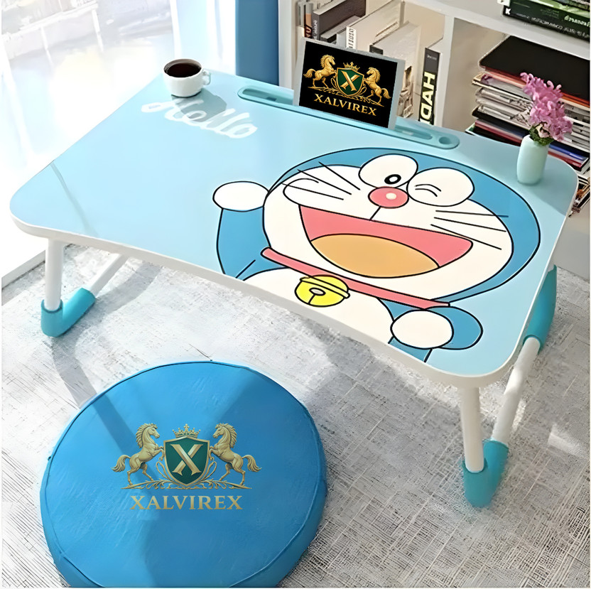 XALVIREX doremon table1 Plastic Portable Laptop Table(Finish Color - DOREMON TABLE, Pre Assembled)
