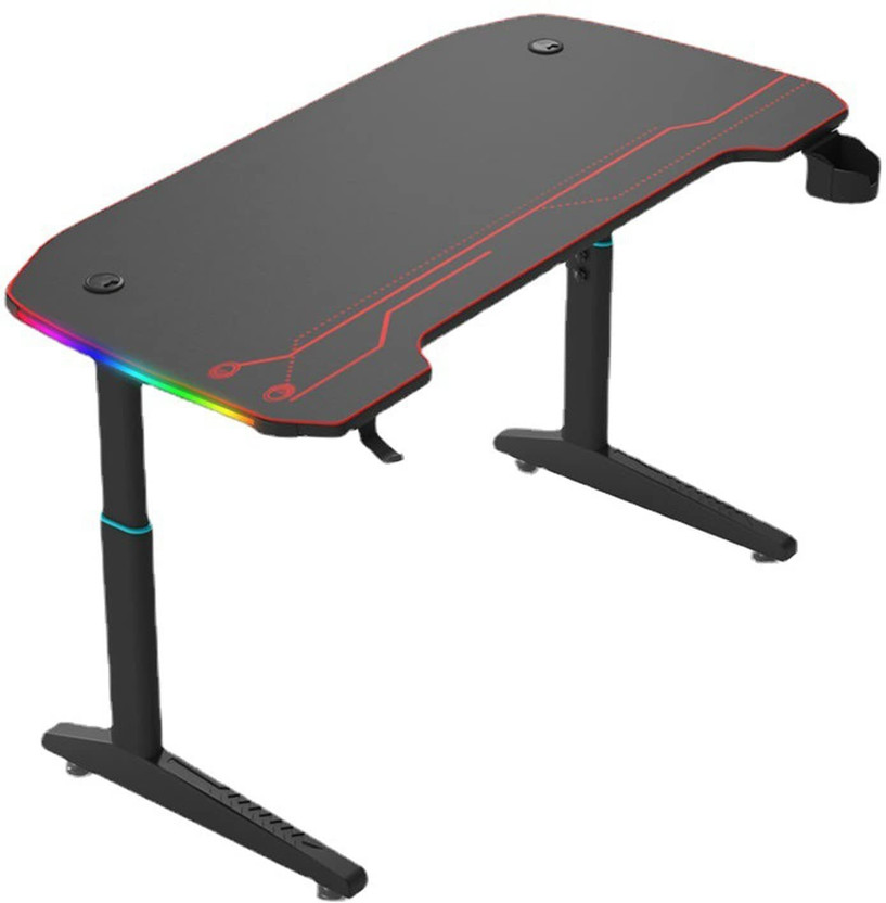 SYGA Engineered Wood Office Table(Free Standing, Finish Color - Black, DIY(Do-It-Yourself))