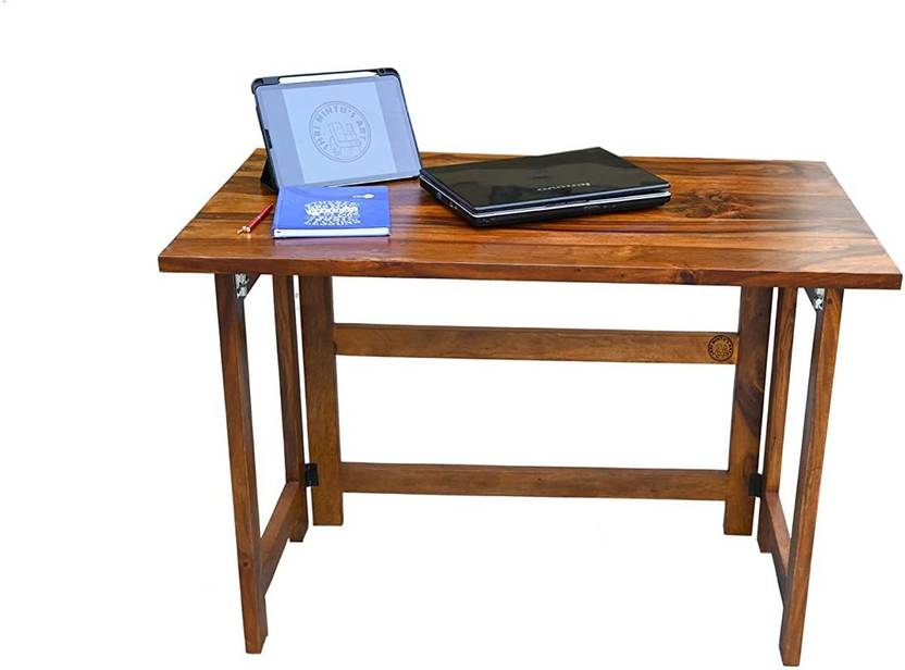 SHRI MINTU'S Solid Sheesham Wood Folding Desk Computer Table for Home