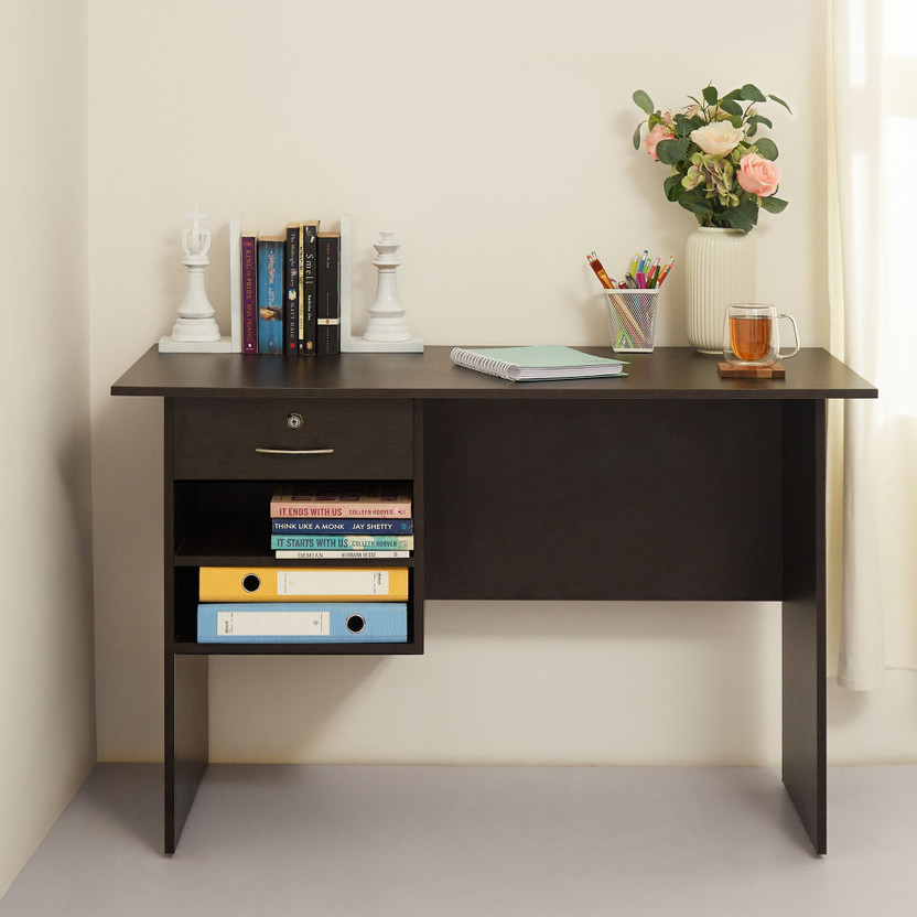 GREEN SOUL Rhine Multipurpose Writing/Computer/Office Table|Ideal Desk for Home & Office Engineered Wood Study Table(Free Standing, Finish Color - Wenge, DIY(Do-It-Yourself))