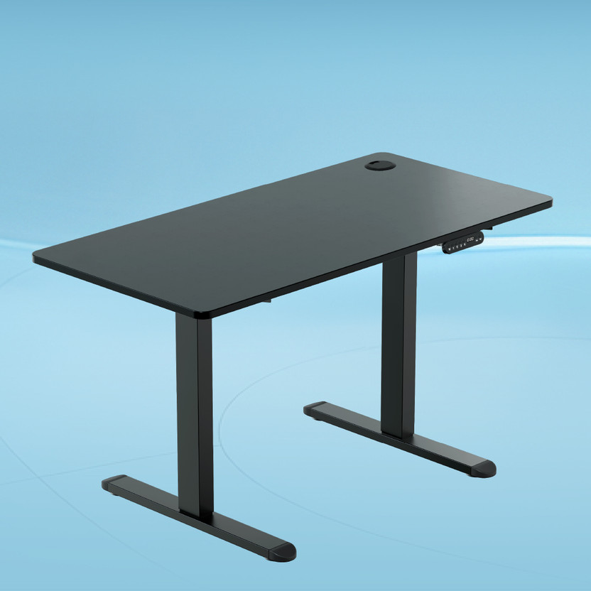 The Sleep Company AeroPlus Electrical Adjustable Desk 1200x600x700 | Sit-Stand Ergonomic Table | Engineered Wood Office Table(Free Standing, Finish Color - Black, DIY(Do-It-Yourself))