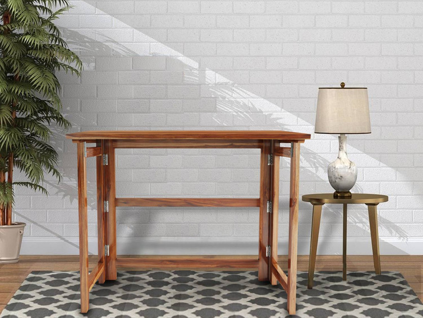 NMT FURNITURE Solid Sheesham Wood Study Table, Wooden Office Table For Study Room, Office. Solid Wood Study Table(Free Standing, Finish Color - Teak Finish, Pre-assembled)