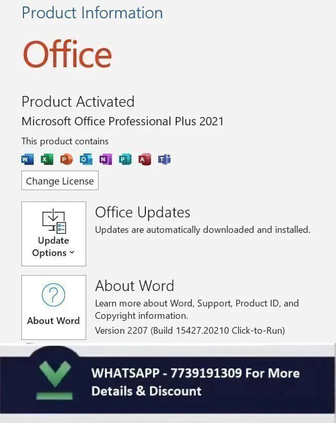 MICROSOFT Windows 11 Home & Office Professional Plus 2021 (1 User/Device, Lifetime)
