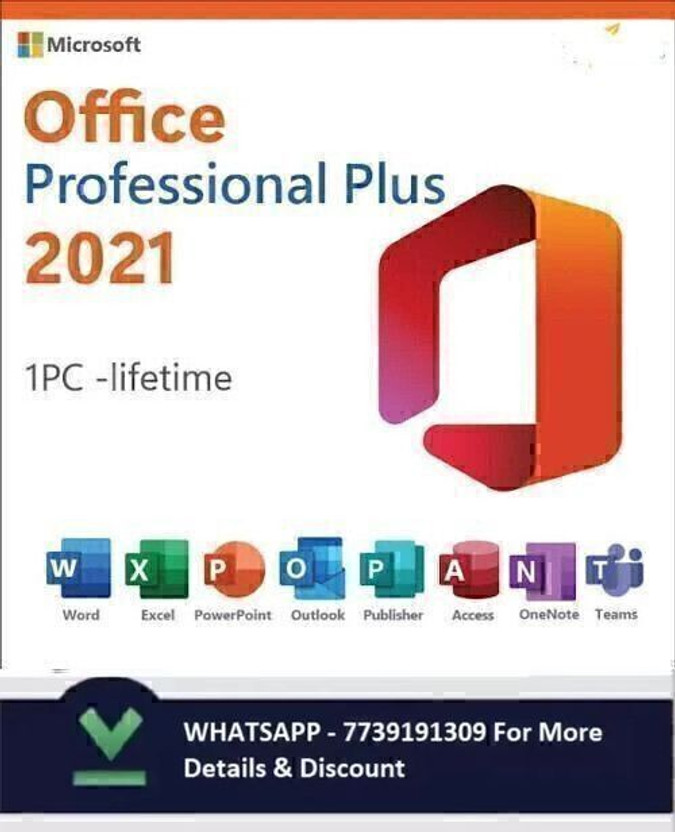 MICROSOFT Office Professional Plus 2021 (1 User/PC, Lifetime Validity)