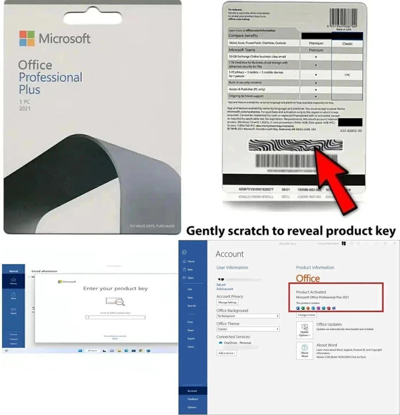 MICROSOFT Office Professional Plus 2021 (Lifetime Validity) One-time purchase for 1 PC