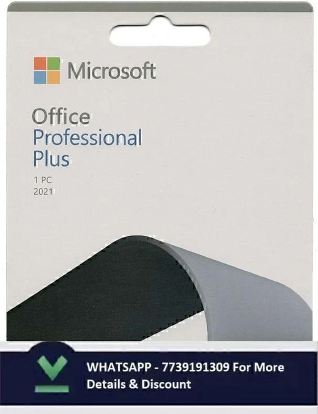 MICROSOFT Office Professional Plus 2021 (Lifetime Validity) Activation Key Card, One-time purchase for 1 PC