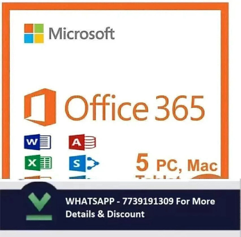 MICROSOFT Office 365 5 User & 100 GB Storage { PC-MAC-ANDROID-IOS-IPAD-Tablet}