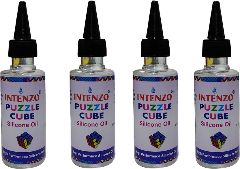 intenzo Silicone Oil Lubricant for Puzzle cube, toys and all Purpose use Manual Pump(100 g Pack of 4)