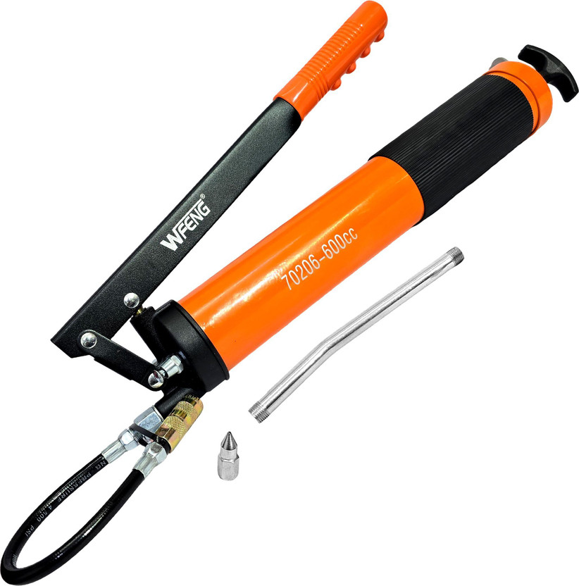 Digital Craft 600cc Grease Gun 10000 PSI Bulk Load with Extension for Workshop Use Manual Pump(500 g Pack of 1)
