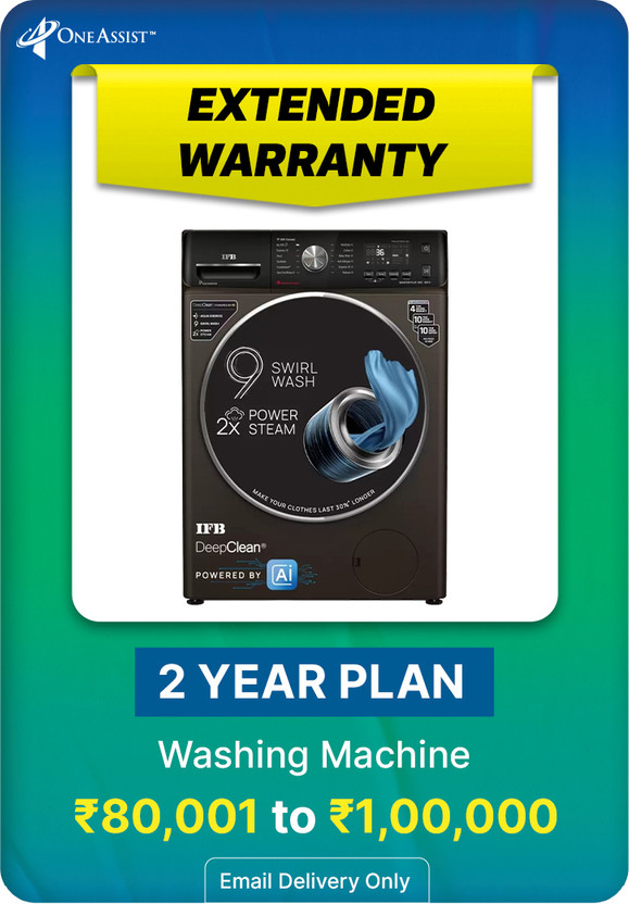 MRP [INR 80,001 to INR 10,0000] Washing Machine Extended Warranty 2 Years