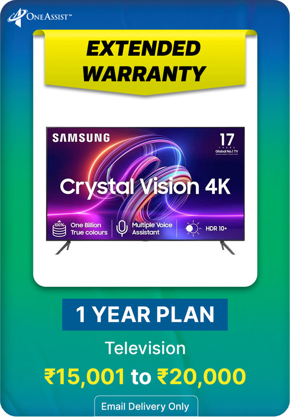 MRP[INR 15,001 to INR 20000] Television Extended Warranty 1 Year