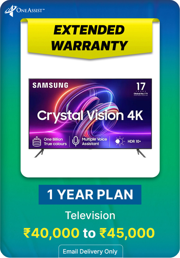 MRP [INR 40,001 to INR 45,000] Television Extended Warranty 1 Year