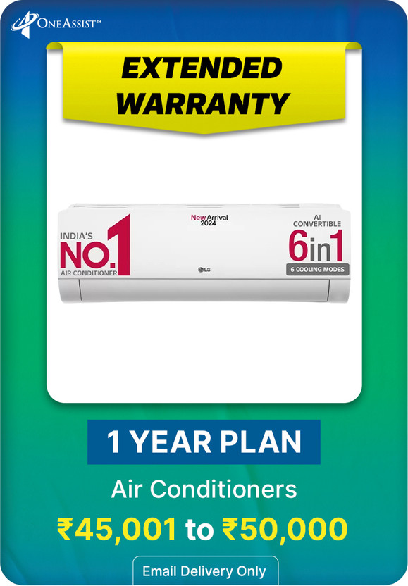 MRP [INR 45,001 to INR 50,000] Airconditioner Extended Warranty 1 Year