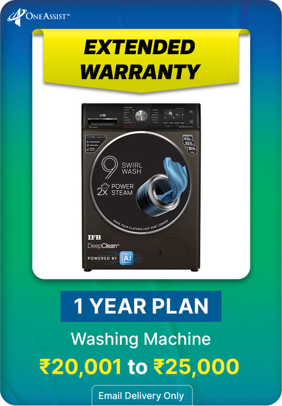 MRP [INR 20,001 to INR 25000] Washing Machine Extended Warranty 1 Year