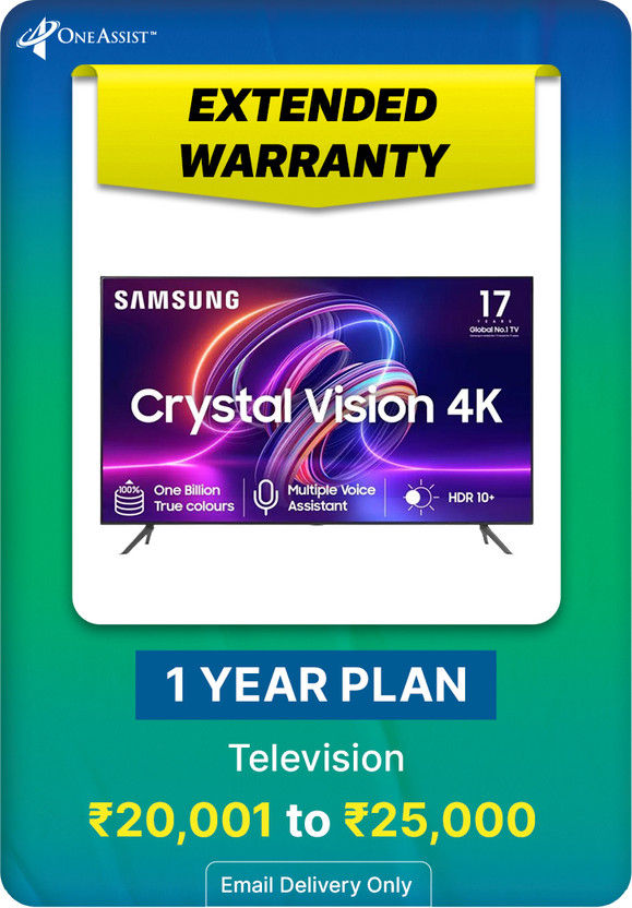 MRP [INR 20,001 to INR 25000] Television Extended Warranty 1 Year