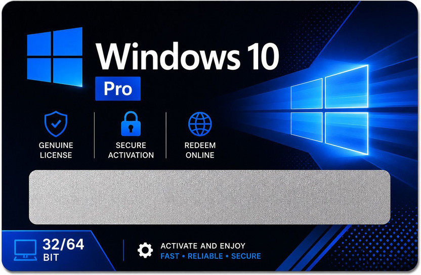 Gamework Windows 10 Pro Product Activation Code – Windows 10 Pro License Key Card Professional Physical Key Card Edition x32 x64 Operating System License