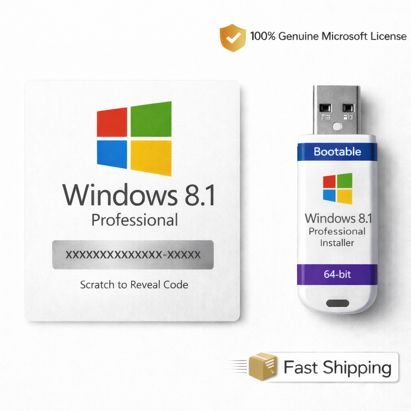 Gamework Windows 8.1 Professional with USB Pendrive Windows 8.1 Professional Operating System x32 x64