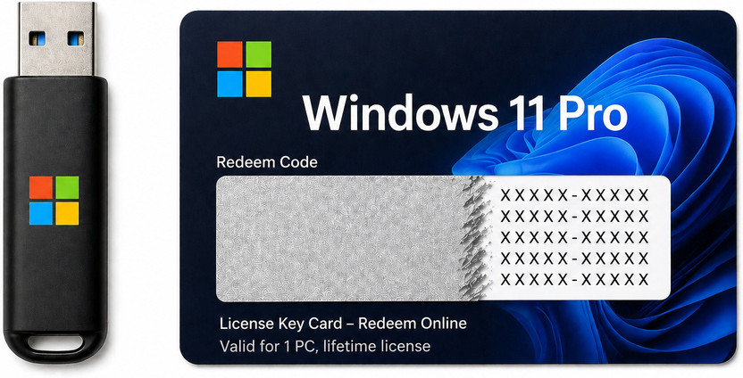 Gamework Windows 11 Pro Code Key Redeem with Installation Media – Bootable USB Windows 11 Pro x32 x64 Operating System License