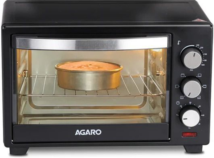 AGARO 25-Litre(Marvel Oven Toaster Grill With Motorized Rotisserie&5 Heating Modes, Black)