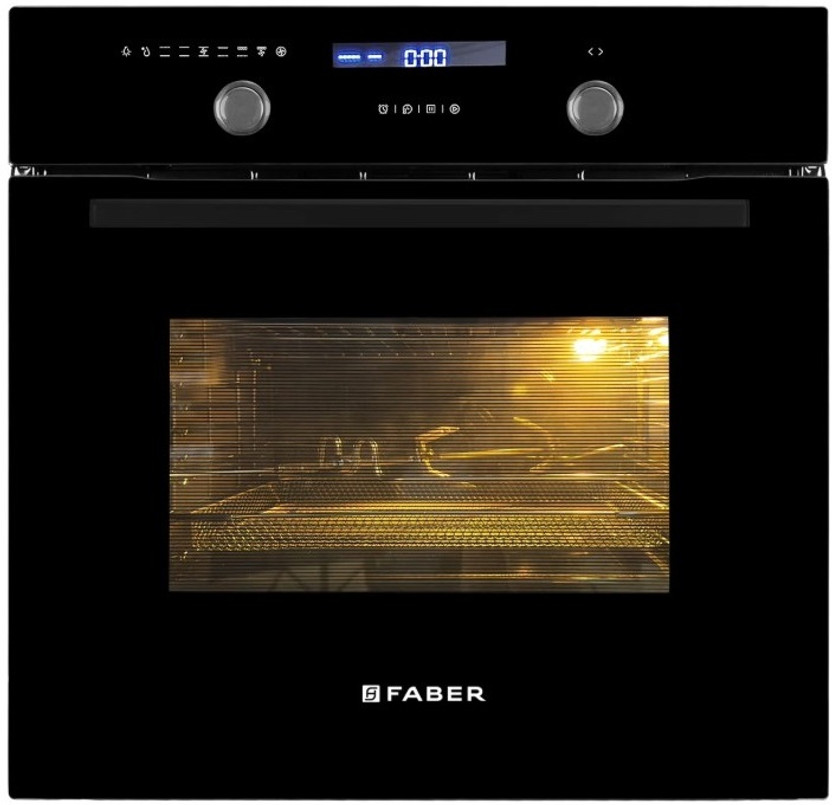 FABER 82-Litre Built-in oven with 11 Functions & Rotisserie Air frying FBIO 82L 11F AF BK(Black)
