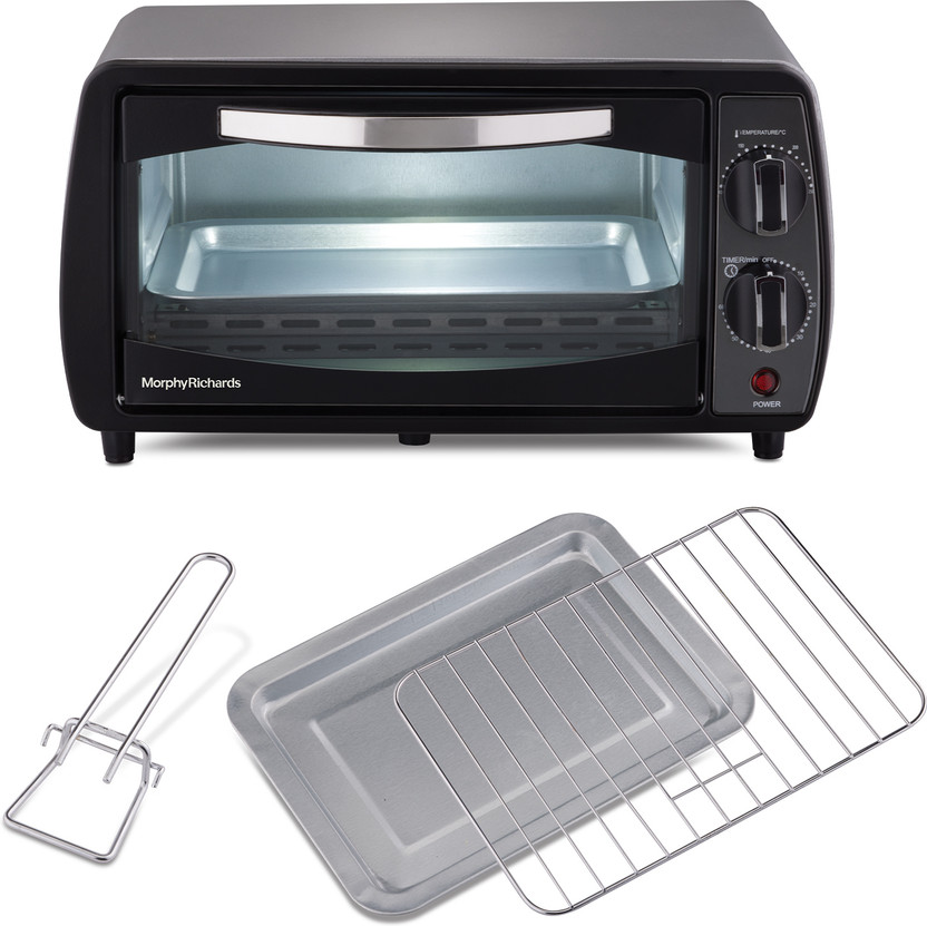 BAJAJ 10-Litre Oven Toaster Grill OTG 1000T, Black/Stainless Steel
