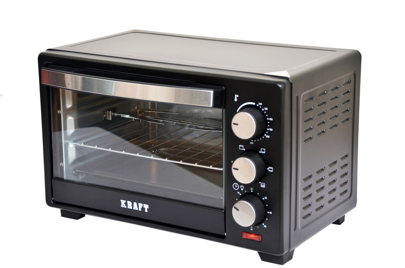 Kraft Italy 16-Litre(Premium 16 Litre 1280 Watt Electric Oven Toaster Grill with Rotisserie Function., Black)