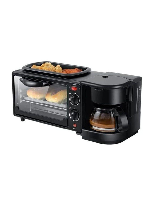 TrendyAppliances 9-Litre Oven Toaster Grill OTG 3-in-1 Machine with Toaster Oven, Non-Stick Grill, Black
