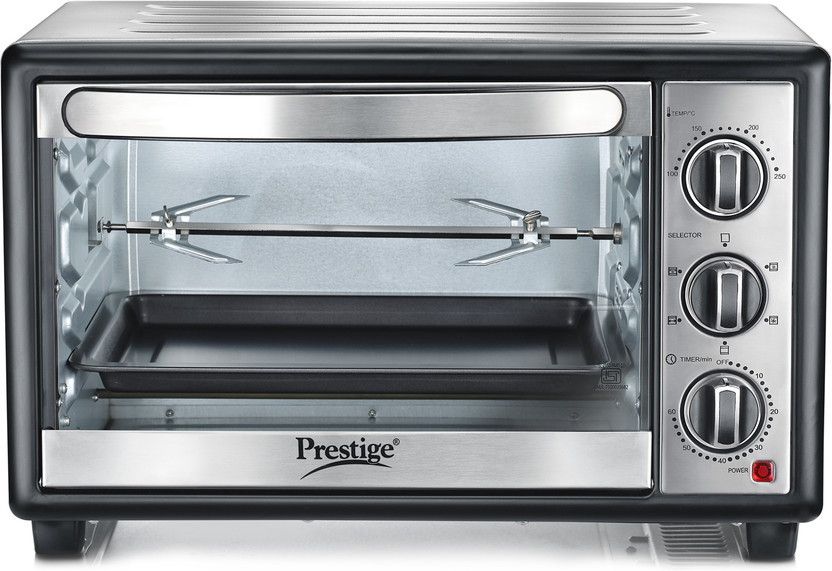 Prestige 28-Litre(POTG 28AC |Air Fry, Bake, Grill, Toast| Rotisserie and Convection Function, Black)