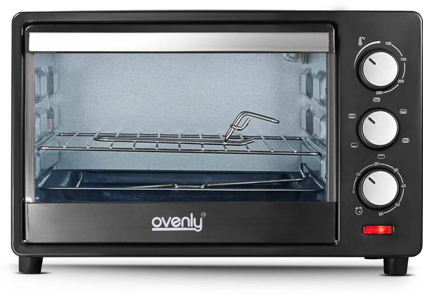 OVENLY 25-Litre Oven Toaster Grill OTG OVCH03, BLACK