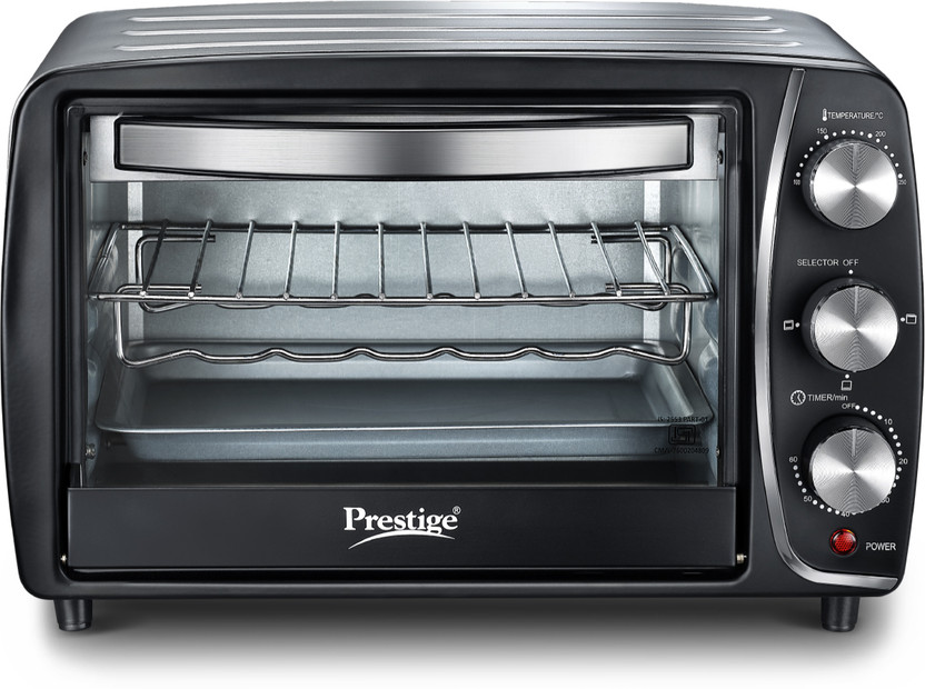 Prestige 16-Litre(POTG 16A |Bake, Grill, Toast, Black)