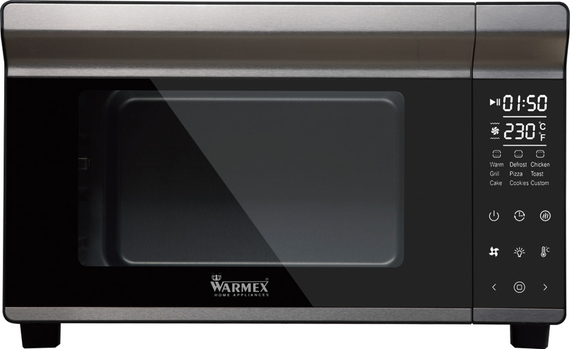 Warmex Home Appliances 28-Litre(Cool Touch 1650(One TOUCH : ROAST /GRILL/BAKE/ROTTISSERIE), Black)