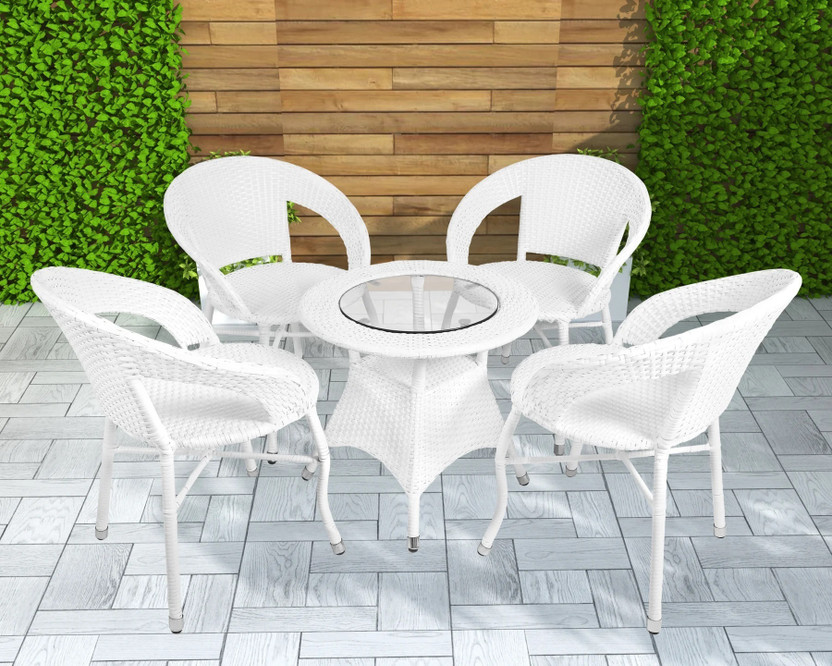 ERGOCRAFT ERGOCRAFT ERGOCRAFT BALCONY/GARDEN/TERRACE/ COFFEE TABLE CHAIR SET D-12 Metal Outdoor Chair(WHITE, DIY(Do-It-Yourself)) - Flipkart Deal