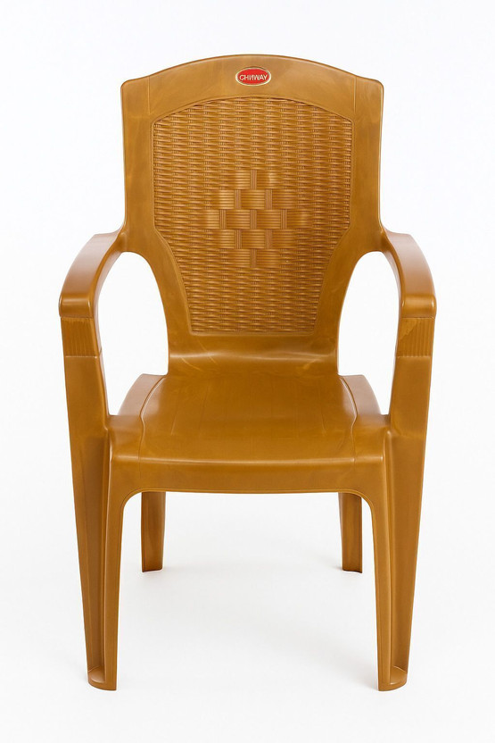 SRI SRI GAYATHRI POLYMERS Comfortable Seating for Home & Living Room | Matt & Gloss Pattern Plastic Outdoor Chair(Yellow, Pre-assembled) - Flipkart Deal