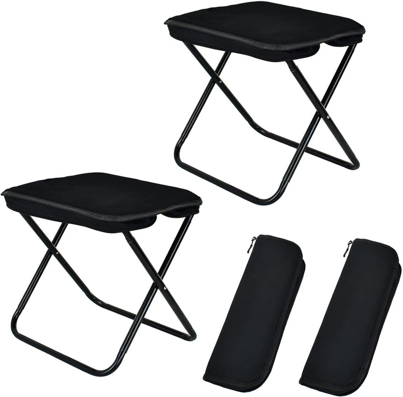 RCEENTERPRISE na Metal Outdoor Chair(BLACK, Set of 2, Pre-assembled)