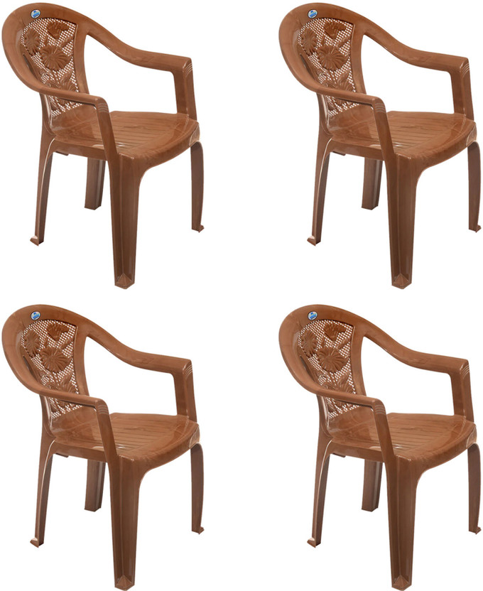 Nilkamal Nilkamal CHR 2060 Plastic Outdoor Chair(Pear Wood, Set of 4, Pre-assembled) - Flipkart Deal