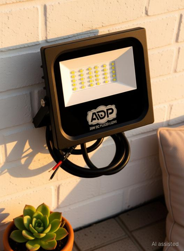 ADPOWER ADPOWER 20W 12V DC Flood Light Outdoor Lamp(Black) - Flipkart Deal