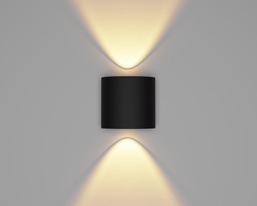 inooBeam 2 Way LED Indoor & Outdoor Lamp Up/Down Right/Left Elevation Light Rustproof & Waterproof Aluminum Body Black (Warm White) Post Light Outdoor Lamp(Yellow)