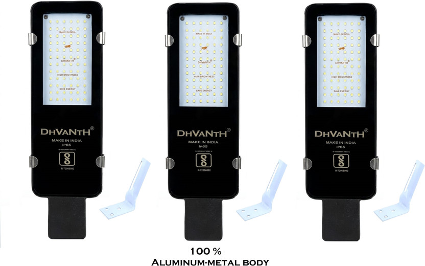 DHVANTH 72W LED Street Light | High Brightness Outdoor Waterproof IP65 Energy Saving Street Lamp for Roads, Parking Lots, Gardens & Industrial Use Street Light Outdoor Lamp Street Light Outdoor Lamp(Grey)
