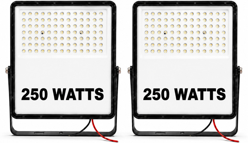 MG GOLD 250W LED Flood Light Pack of 2 | Waterproof Outdoor LED Flood Light | High Brightness White LED Light for Garden, Parking, Warehouse, Factory, Farmhouse & Security Lighting Flood Light Outdoor Lamp(White)