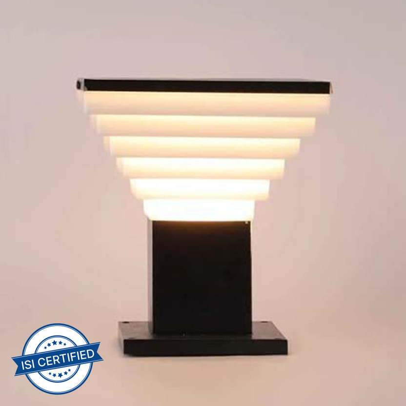 HomesElite Outdoor Lamp Fixture Gate Light Outdoor Lamp(Black, White)