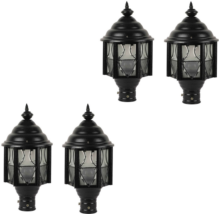 DENICRAAS metro 4 Gate Light Outdoor Lamp(Black)
